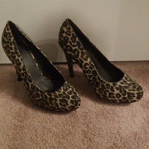 Leopard print heels